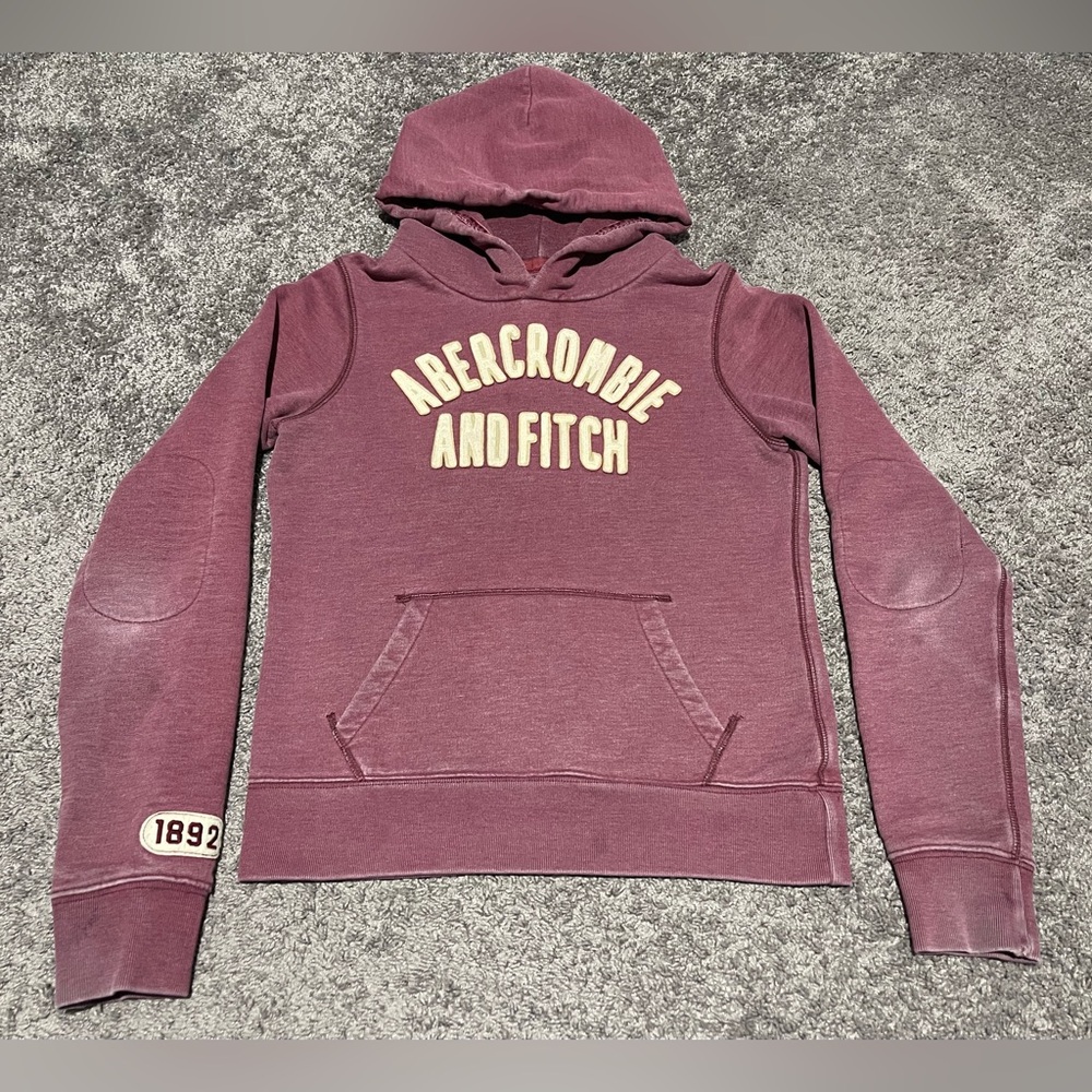 Abercrombie & Fitch Maroon Sweatshirt